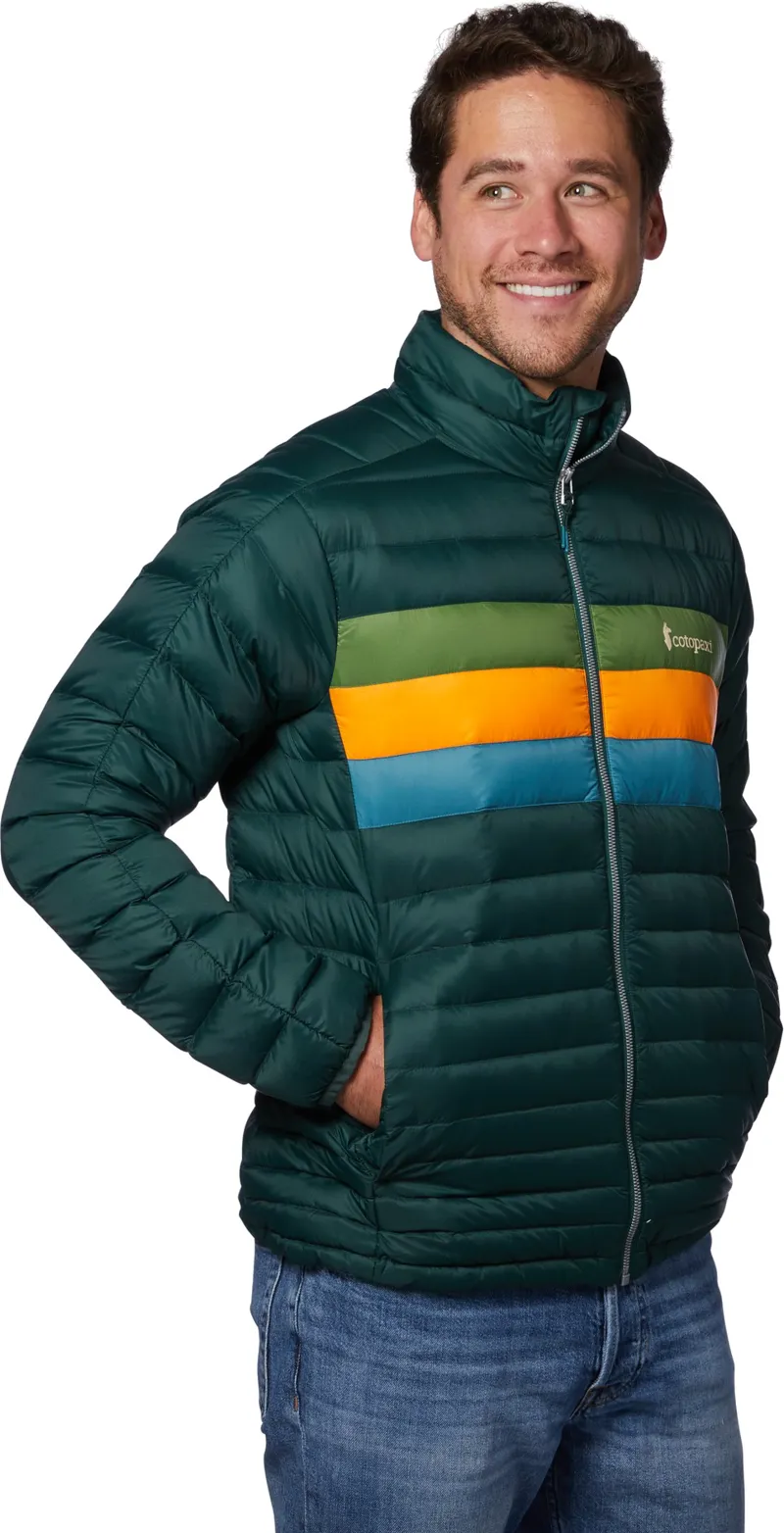 Cotopaxi Mens Fuego Down Jacket - Dark Forest Stripes-4